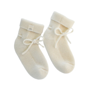 Classical Child Cashmere Booties Milk