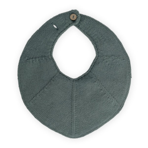 Saga | Fjola Teething Bib - Silver Pine