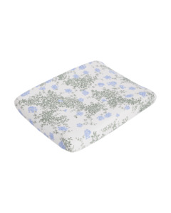 Garbo&Friends Plumbago Muslin Changing Mat Cover/Bassinet Fitted Sheet