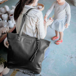 Clothing wholesaling: Arch Luxe Nappy Bag Vegan Leather Black