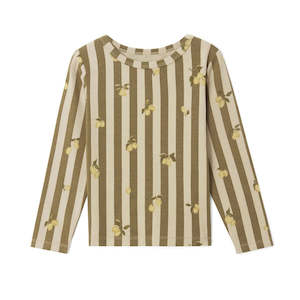 Garbo&Friends Stripe Prune Jersey Long Sleeve T-shirt