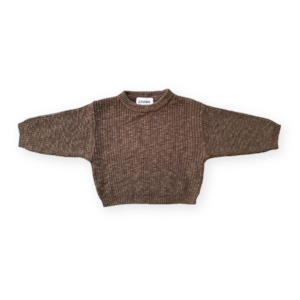 Grown - Chunky Rib Knit Pull Over - Café