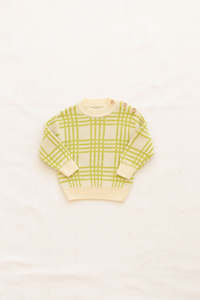 Clothing wholesaling: Fin & Vince Harbor Sweater - Grass Plaid