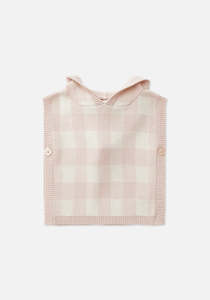 Clothing wholesaling: Miann & Co Knitted Poncho Vest - Ballet Pink