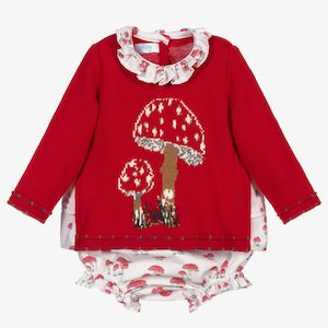 Clothing wholesaling: Foque Red Mushroom Set