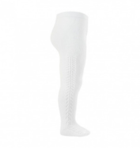 Clothing wholesaling: Openwork Side Tights White 8 Years