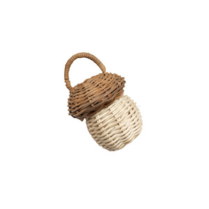 Mushroom Rattan Rattle