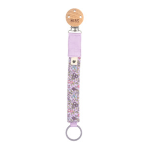 BIBS x LIBERTY Pacifier Clip - Chamomile Lawn/Violet Sky