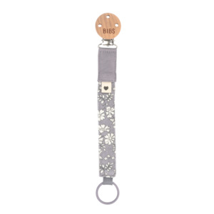 BIBS x LIBERTY Pacifier Clip - Capel/Fossil Grey