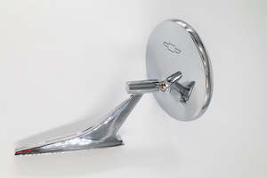 Door Mirror with Bow Tie Logo - Camaro, Impala, Chevelle, Chevy