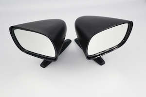 Wing Mirrors: Black Mirror - Sports Style - Pair