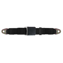 Black Texured Lift Latch Lap Belts