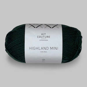 Knitted fabric: Highland Mini Yarn Dark Green 346