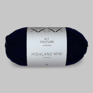 Knitted fabric: Highland Mini Yarn Navy 145