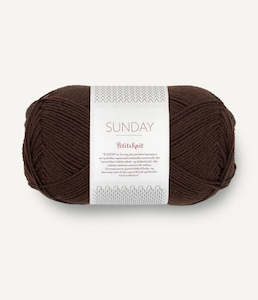 Knitted fabric: SUNDAY PetiteKnit Cacao Nibs - 3091