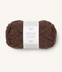 Fritidsgarn Mork Brunmerlet - 4071