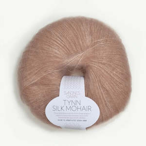 Tynn Silk Mohair Pudder Rosa - 3511