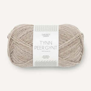 Knitted fabric: Tynn Peer Gynt Grabeige Merlet - 2650