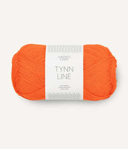 Knitted fabric: Tynn Line Orange Tiger - 3009