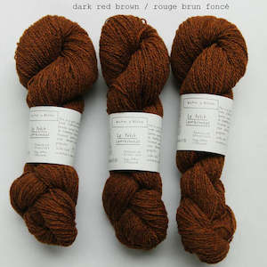 Le Petite Lambswool Dark Red Brown