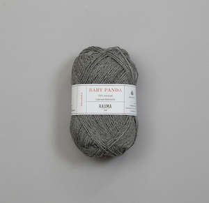 Merino Baby Garn - Mork Gra