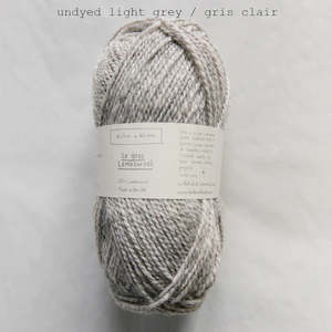 Le Gros Lambswool Undyed Light Grey (100g)