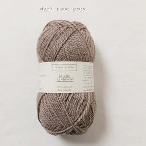 Le Gros Lambswool Dark Rose Grey (100g)