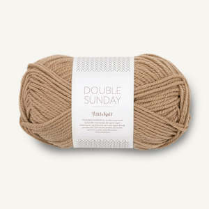 Knitted fabric: Double SUNDAY Camel - 2542