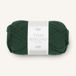 Knitted fabric: Tynn Peer Gynt Skoggronn - 8082