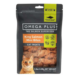 Omega Plus Cat King Salmon Mini Bites