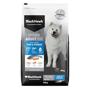 Black Hawk Fish & Potato Adult Dog Food 20kg