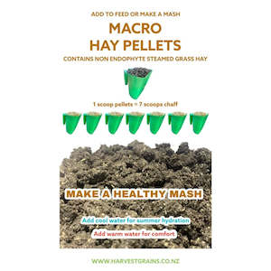 Hay Mates Macro Low Endophyte Pellets