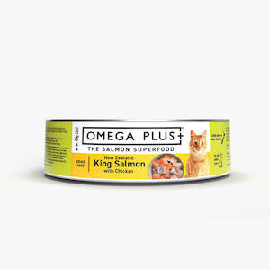 Omega Plus+ King Salmon with Chicken Wet Cat Food