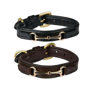 Weatherbeeta Leather Snaffle Dog Collar