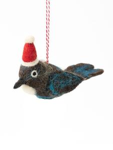 Felted Tui Christmas Decoration