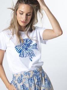 White Bowtiful Blue T Shirt