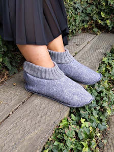 Snuggies Pure Merino Wool Slippers - Grey