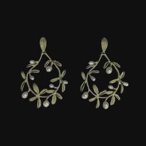 Jasmine Vine Circle Earrings