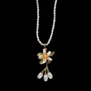 Orange Blossom Seed Pearl Pendant