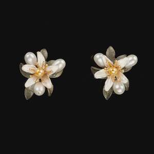 Orange Blossom Post Earrings