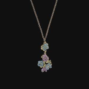 Blue Hydrangea Drop Pendant