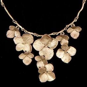 Hydrangea Necklace Contour