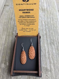 Heartwood Earrings - Oval