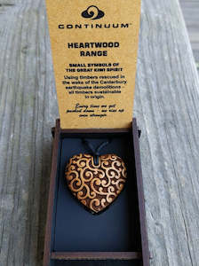 Heartwood Pendants - Hearts