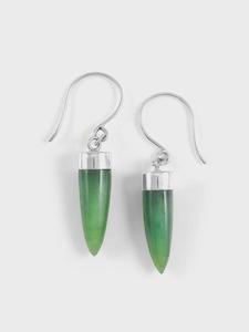 Pounamu Point Earrings