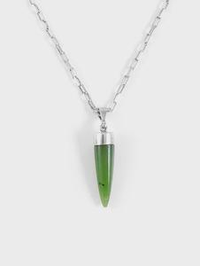 Pounamu Point Charm Pendant