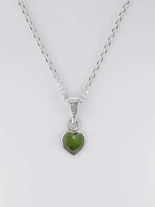 Pounamu Heart Charm Pendant