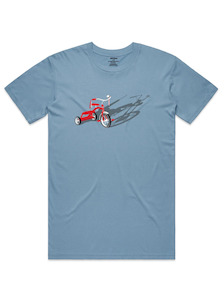 PRE ORDER Trike to Bike Men's T-Shirt in Mid Blue