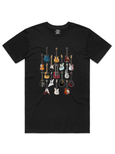 PRE ORDER Famous Guitars Men's T-Shirt in Black