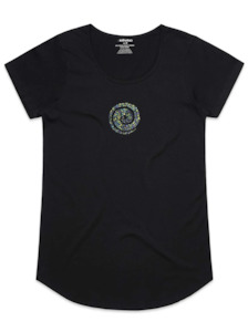 PRE ORDER Crystal Koru T-Shirt in Black